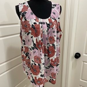 Ann Taylor Sleeveless Blouse - Size XL